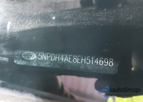 2014 Hyundai Elantra Se z USA, uszkodzony, nr VIN 5NPDH4AE8EH514698